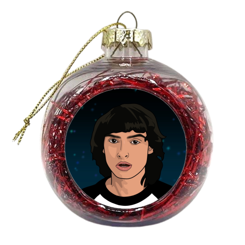 Mike print - xmas bauble by The Girl Next Draw