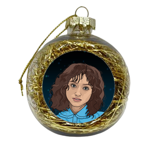 Nancy print - xmas bauble by The Girl Next Draw