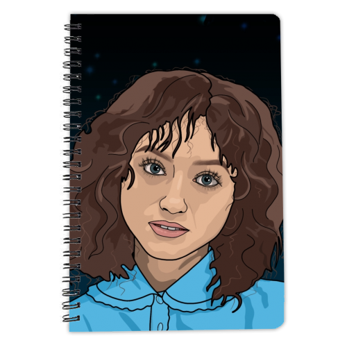 Nancy print - personalised A4, A5, A6 notebook by The Girl Next Draw