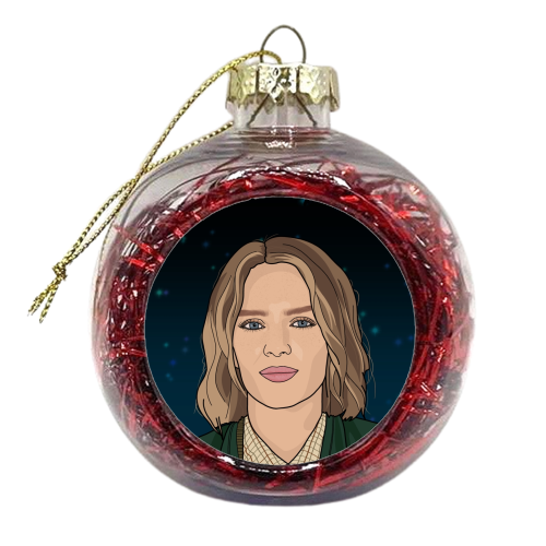 robin print - xmas bauble by The Girl Next Draw