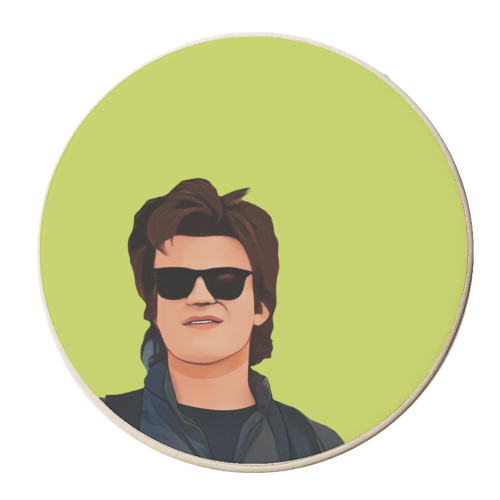 Stranger Things: Steve Harrington - personalised beer coaster by Giddy Kipper