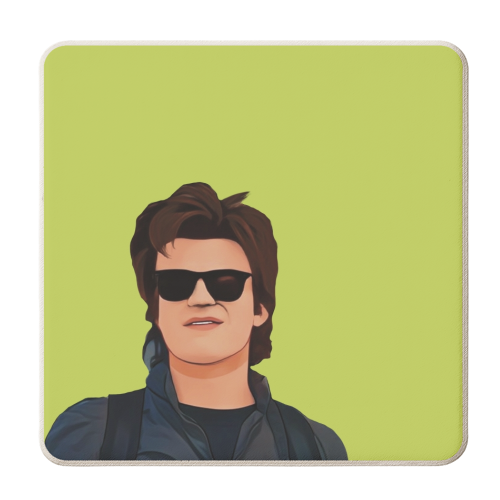 Stranger Things: Steve Harrington - personalised beer coaster by Giddy Kipper