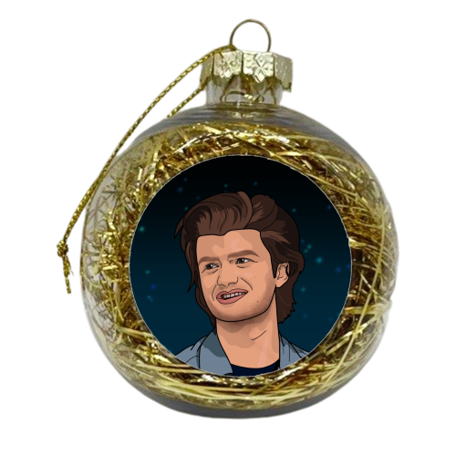 Steve print - xmas bauble by The Girl Next Draw