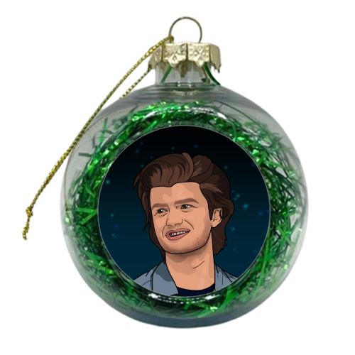 Steve print - xmas bauble by The Girl Next Draw