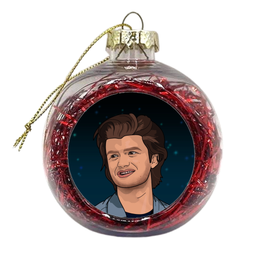 Steve print - xmas bauble by The Girl Next Draw