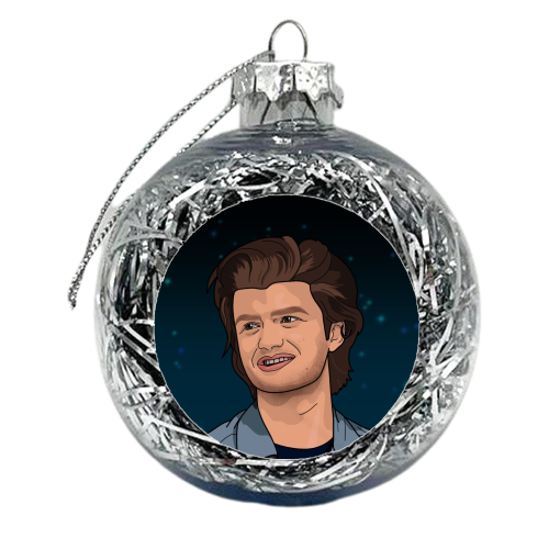 Steve print - xmas bauble by The Girl Next Draw