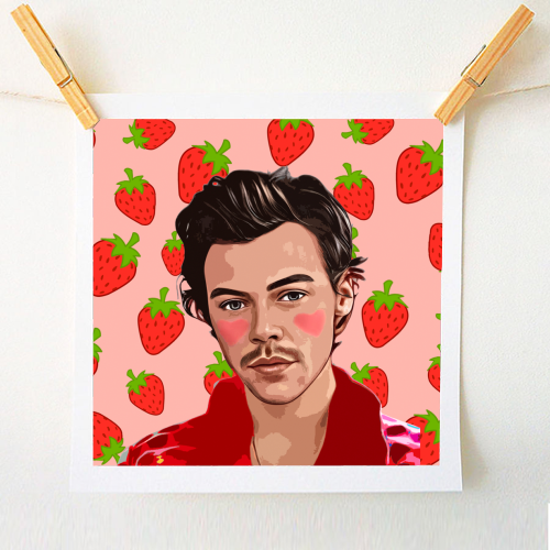 Strawberry Harry - A1 - A4 art print by DOLLY WOLFE