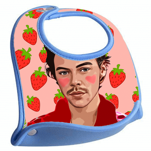 Strawberry Harry - feeding bib by DOLLY WOLFE