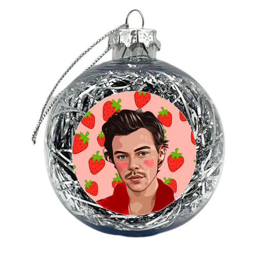 Strawberry Harry - xmas bauble by DOLLY WOLFE