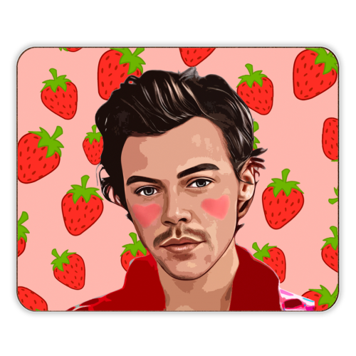 Strawberry Harry - designer placemat by DOLLY WOLFE