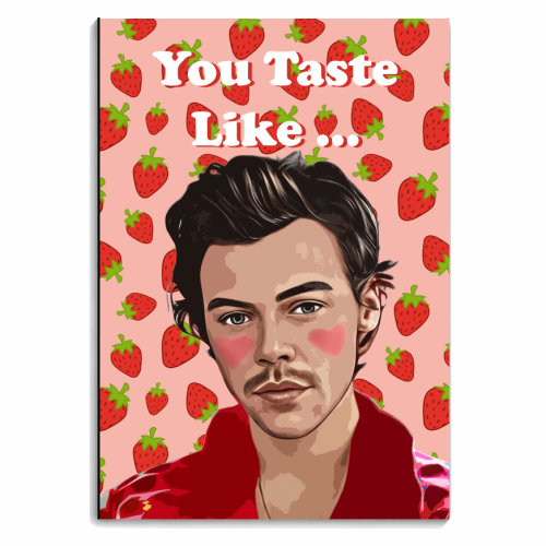 Strawberry Harry - personalised A4, A5, A6 notebook by DOLLY WOLFE