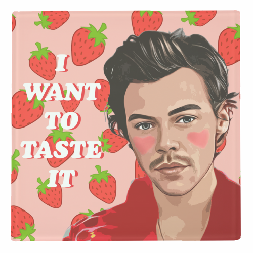 Strawberry Harry - personalised beer coaster by DOLLY WOLFE