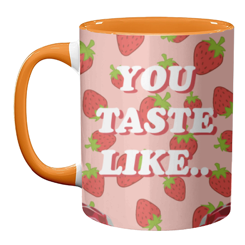 Strawberry Harry - unique mug by DOLLY WOLFE