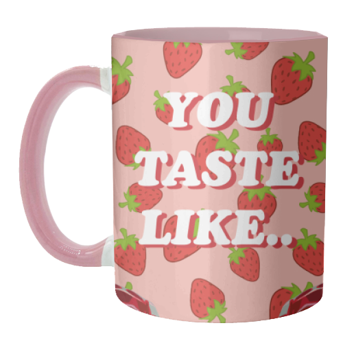 Strawberry Harry - unique mug by DOLLY WOLFE