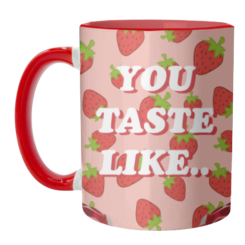 Strawberry Harry - unique mug by DOLLY WOLFE