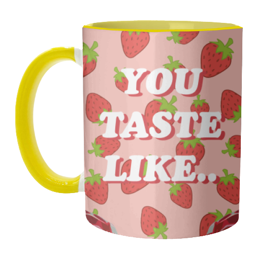 Strawberry Harry - unique mug by DOLLY WOLFE