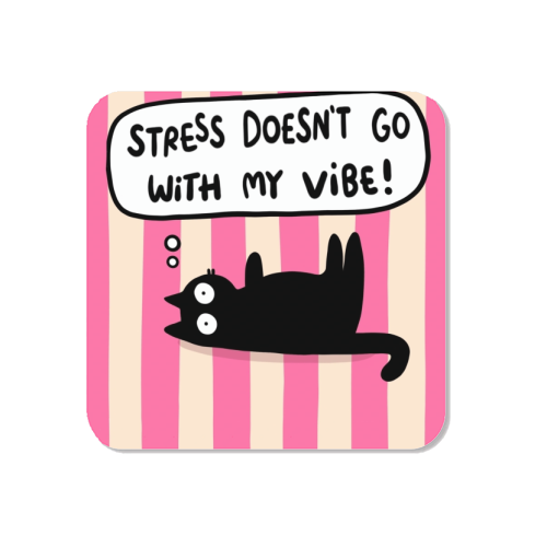 Stress Doesn't Go With My Vibe - Magnet by The Paper Tail