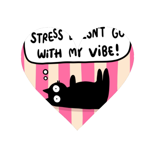 Stress Doesn't Go With My Vibe - Magnet by The Paper Tail