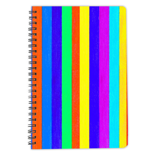 Stripe pattern - personalised A4, A5, A6 notebook by Dominic Early
