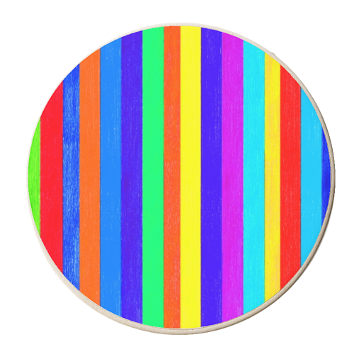 Stripe pattern - personalised beer coaster by Dominic Early