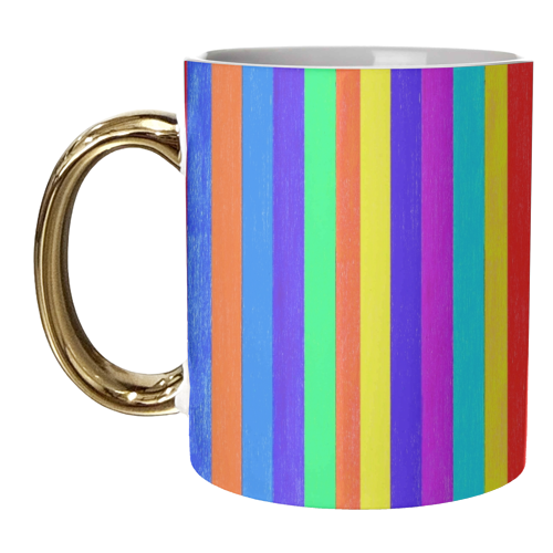 Stripe pattern - unique mug by Dominic Early