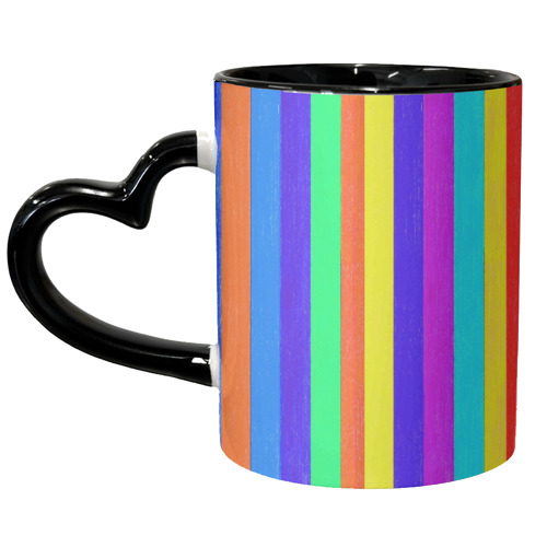 Stripe pattern - unique mug by Dominic Early
