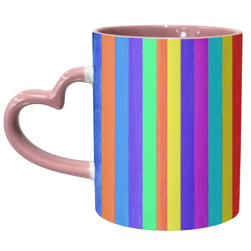 Stripe pattern - unique mug by Dominic Early