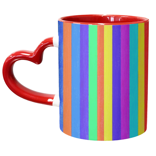 Stripe pattern - unique mug by Dominic Early