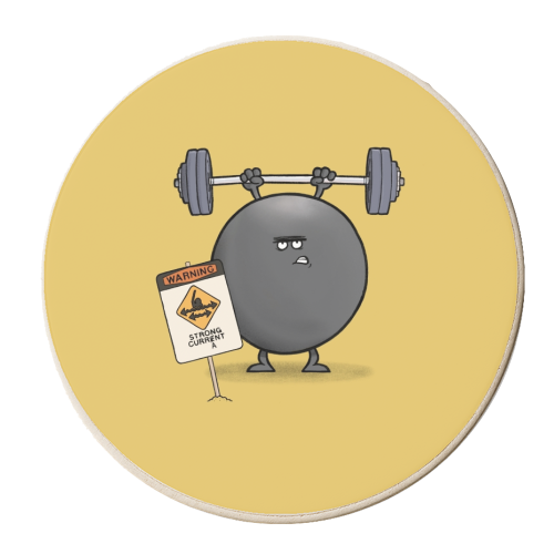 Strong Currant - personalised beer coaster by Carl Batterbee