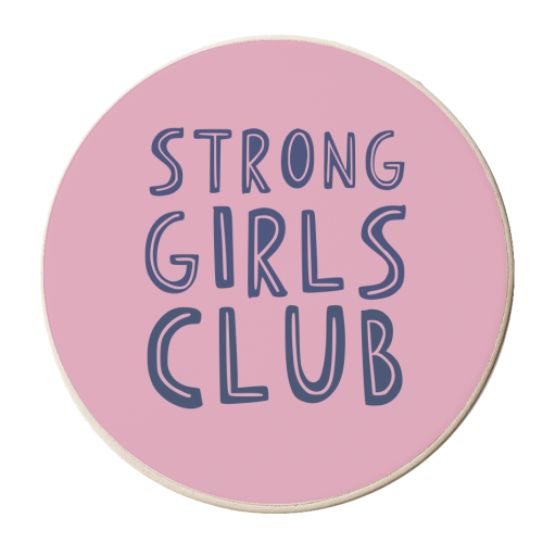 Strong Girls Club - personalised beer coaster by Giddy Kipper