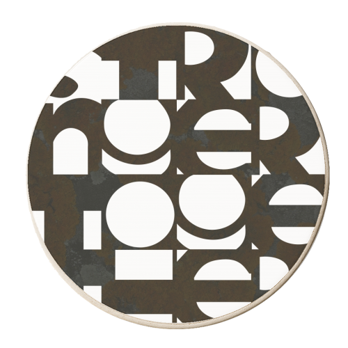 Stronger Together #blacklivesmatter #togetherness #typography - personalised beer coaster by Dominique Vari