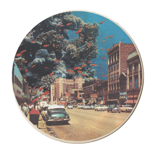 Submerged memories - personalised beer coaster by OhMC! Designs