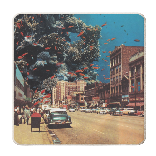 Submerged memories - personalised beer coaster by OhMC! Designs