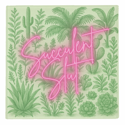Succulent Slut - personalised beer coaster by Lilly Rose