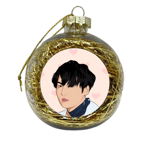 Suga (BTS) - xmas bauble by Pink and Pip