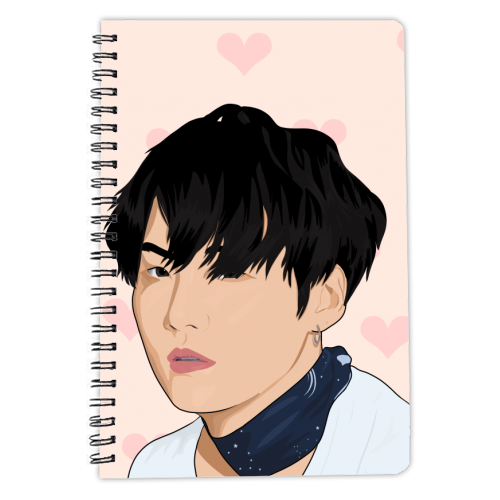 Suga (BTS) - personalised A4, A5, A6 notebook by Pink and Pip