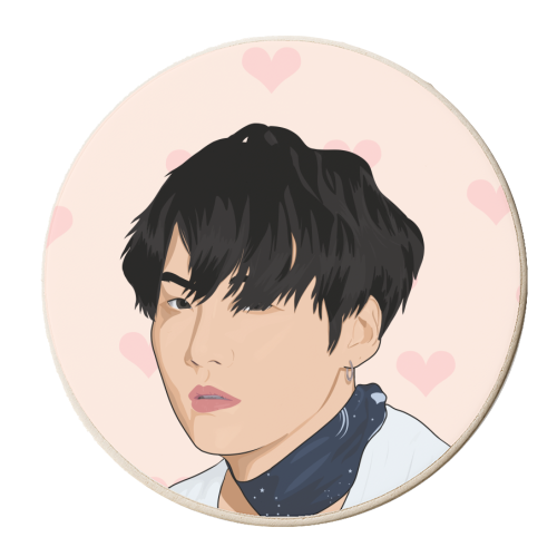 Suga (BTS) - personalised beer coaster by Pink and Pip