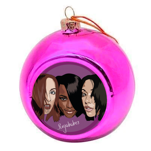Sugababes Collection - colourful christmas bauble by Catherine Critchley.