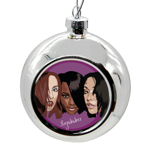 Sugababes Collection - colourful christmas bauble by Catherine Critchley.