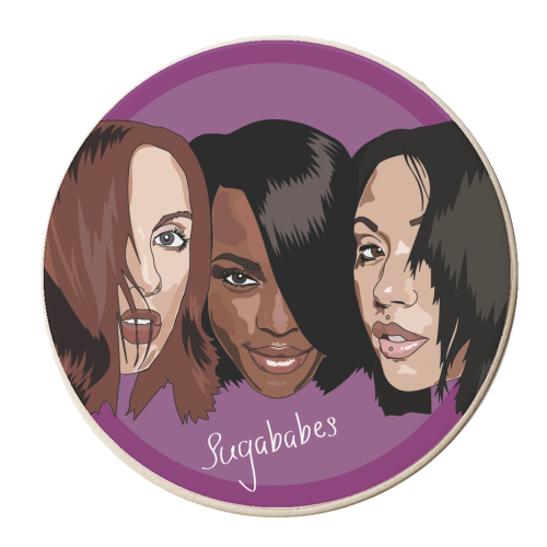 Sugababes Collection - personalised beer coaster by Catherine Critchley.