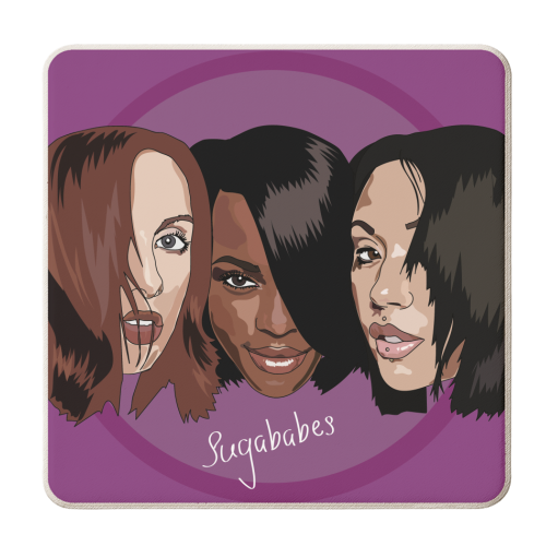 Sugababes Collection - personalised beer coaster by Catherine Critchley.