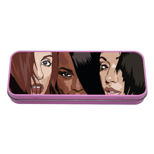 Sugababes Collection - tin pencil case by Catherine Critchley.