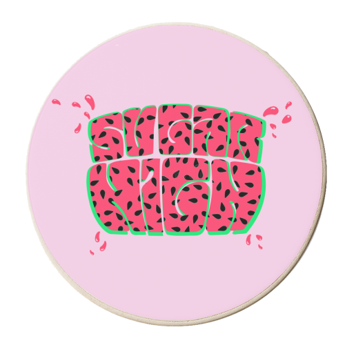 Sugar High - personalised beer coaster by Wallace Elizabeth
