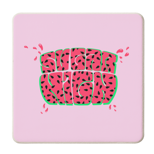 Sugar High - personalised beer coaster by Wallace Elizabeth