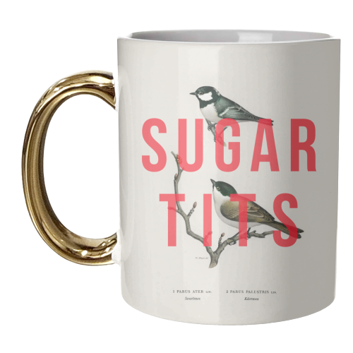 Sugar Tits | Birds - unique mug by The 13 Prints