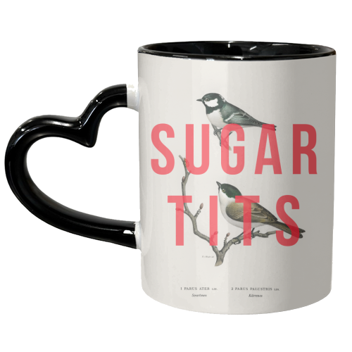 Sugar Tits | Birds - unique mug by The 13 Prints