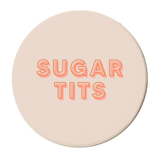 Sugartits - personalised beer coaster by The 13 Prints