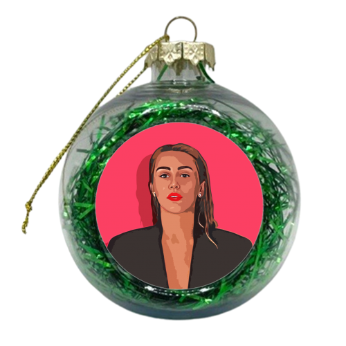 Suit Jacket Girl - xmas bauble by DOLLY WOLFE