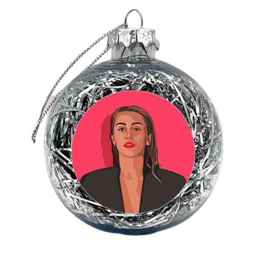 Suit Jacket Girl - xmas bauble by DOLLY WOLFE