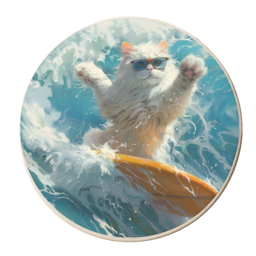 Summer Adrenaline - personalised beer coaster by DejaReve